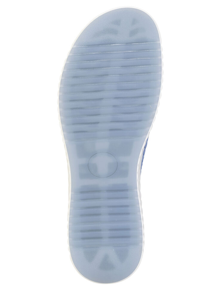 ELENA EDEN, trendige Damen-Pantoletten, Weite H, mit herausnehmbarem Fußbett HELLJEANS