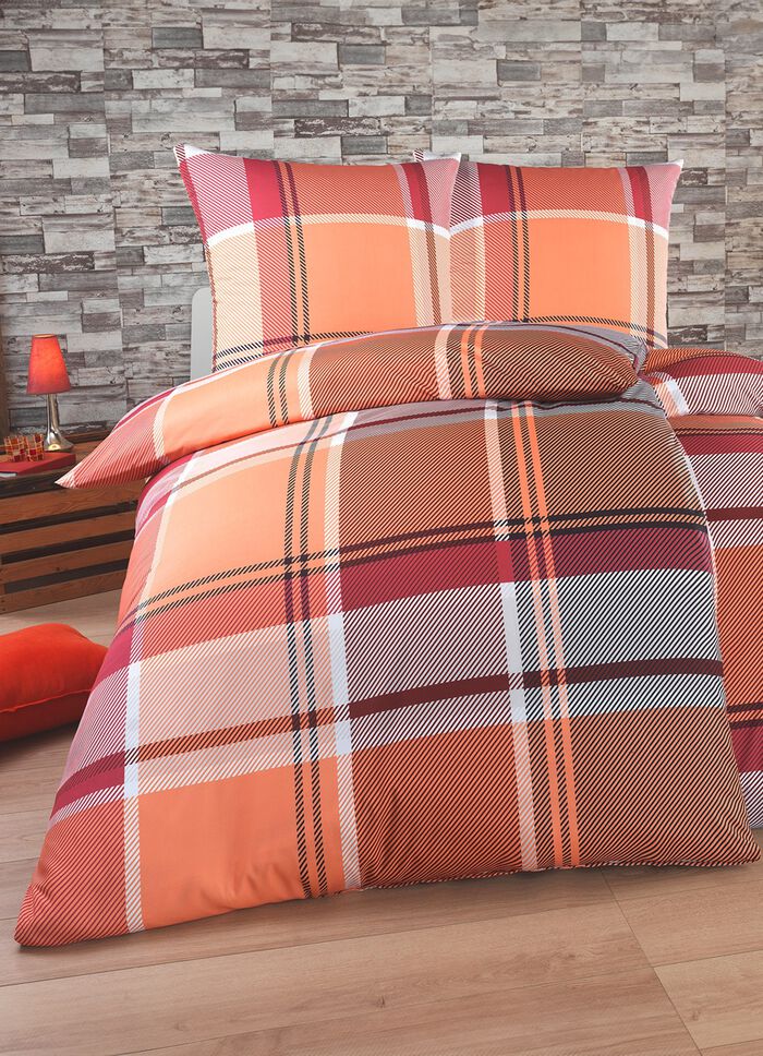 Bettw&auml;sche-Garnitur in Polycotton-Biber-Qualit&auml;t 