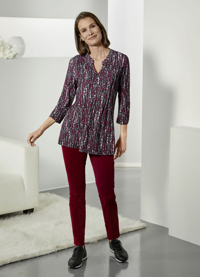 Shirt-Tunika hübscher Fältelung 