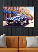 Automobilklassiker &bdquo;Cobra&ldquo; als hochwertiges Leinwandbild 