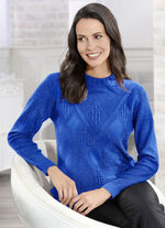 Pullover mit edlem Glitzereffekt ROYALBLAU