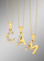 Buchstaben-Anh&auml;nger mit Diamanten 