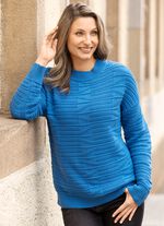 Pullover in Strukturmix 