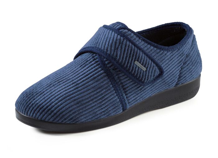 Klassische Herren-Hausschuhe, mit Klettverschluss 