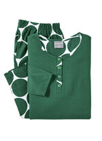 Zweierpack Schlafanzüge mit Knopfleiste, langer Hose und Taschen 