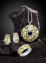 Damenring in Bicolor mit Zirkonia 