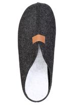 Klassische Herren-Hausschuhe, aus Wollfilz ANTHRAZIT