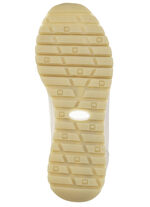 ELENA EDEN, elegante Damen-Sneaker, Weite G, mit herausnehmbarem Fu&szlig;bett BEIGE-WEISS