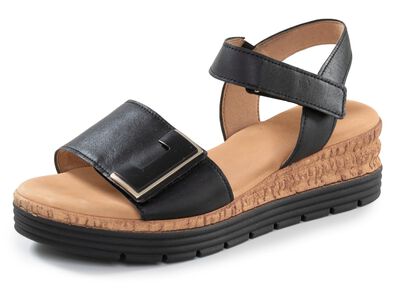 Gabor, modische Damen-Sandaletten, Weite G, mit Gummizug 