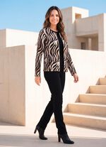 Shirtjacke mit Rei&szlig;verschlu&szlig; 