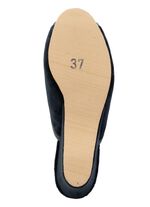 ELENA EDEN Samt-Pantolette mit Kontrast-Einfassung 