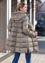 Daunen-Kurzmantel in 2 Farben KIESEL