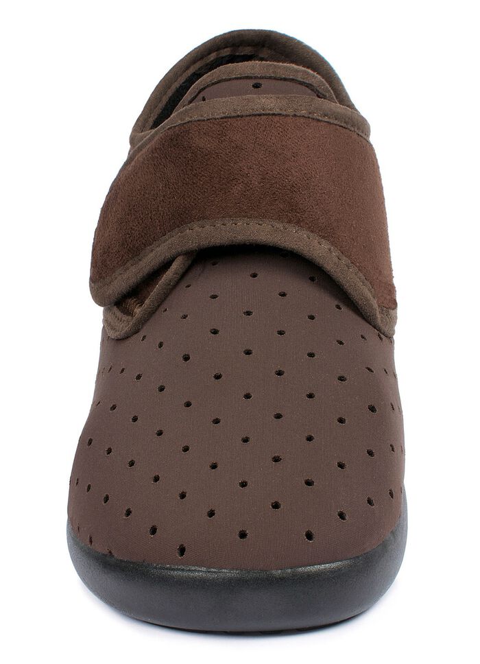 Aerosoft&reg; Flex Stretch-Klettslipper von J&uuml;rgen Hirsch&reg; BRAUN