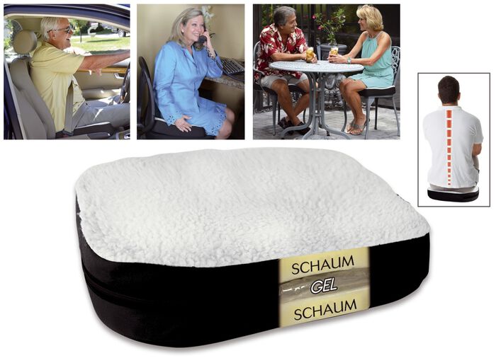 Gelkissen f&uuml;r bequemes Sitzen 