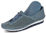 Gemini Mokassin-Slipper mit sommerlicher Perforierung JEANS