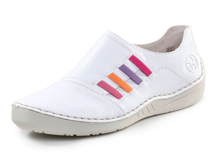 Rieker, klassische Damen-Slipper, mit Gummizug 