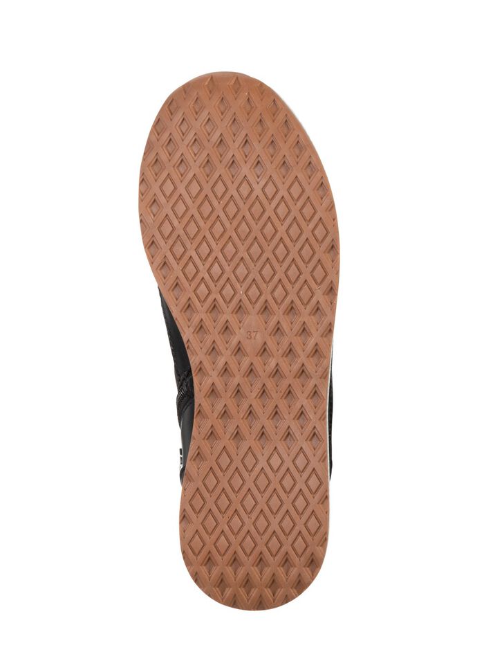 Andrea Conti Schn&uuml;r-Bootie mit trendiger Steppung SCHWARZ