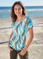 Shirt mit &uuml;berschnittener Schulterpartie 