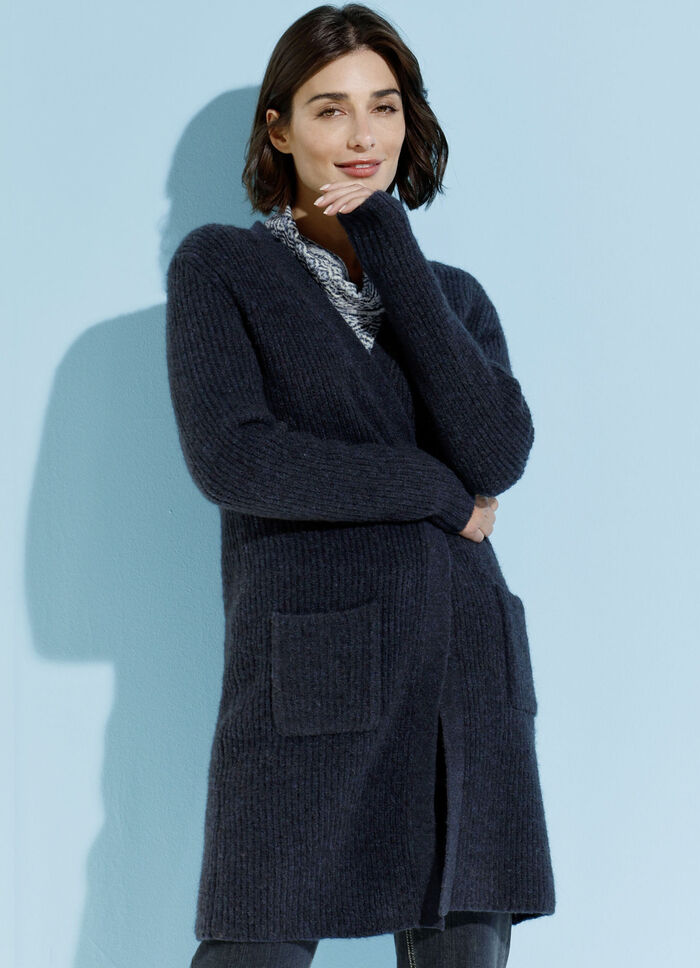 Strickjacke mit Alpaka-Anteil 