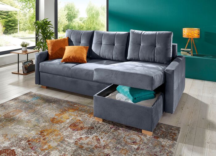 Polsterecke mit Bettfunktion 