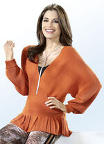 Pullover in SCHWARZ und in Wickeloptik 