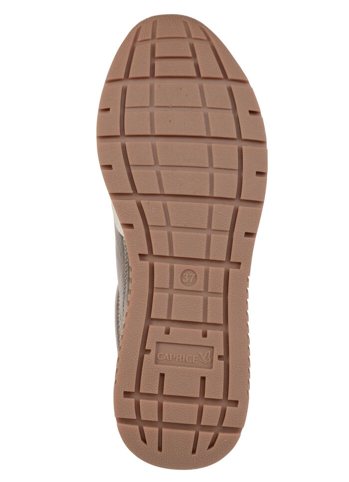 Caprice, trendige Damen-Sneaker, Weite G, mit herausnehmbarem Fu&szlig;bett COGNAC-ALTGOLD