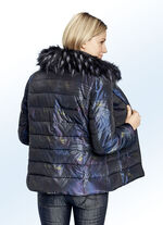 Jacke mit Blätterdruck 