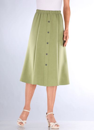 Rock mit Zierknopfblende 