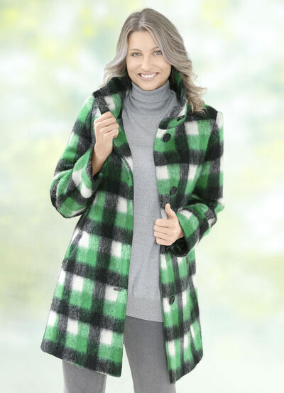 Longjacke mit Karodessin 