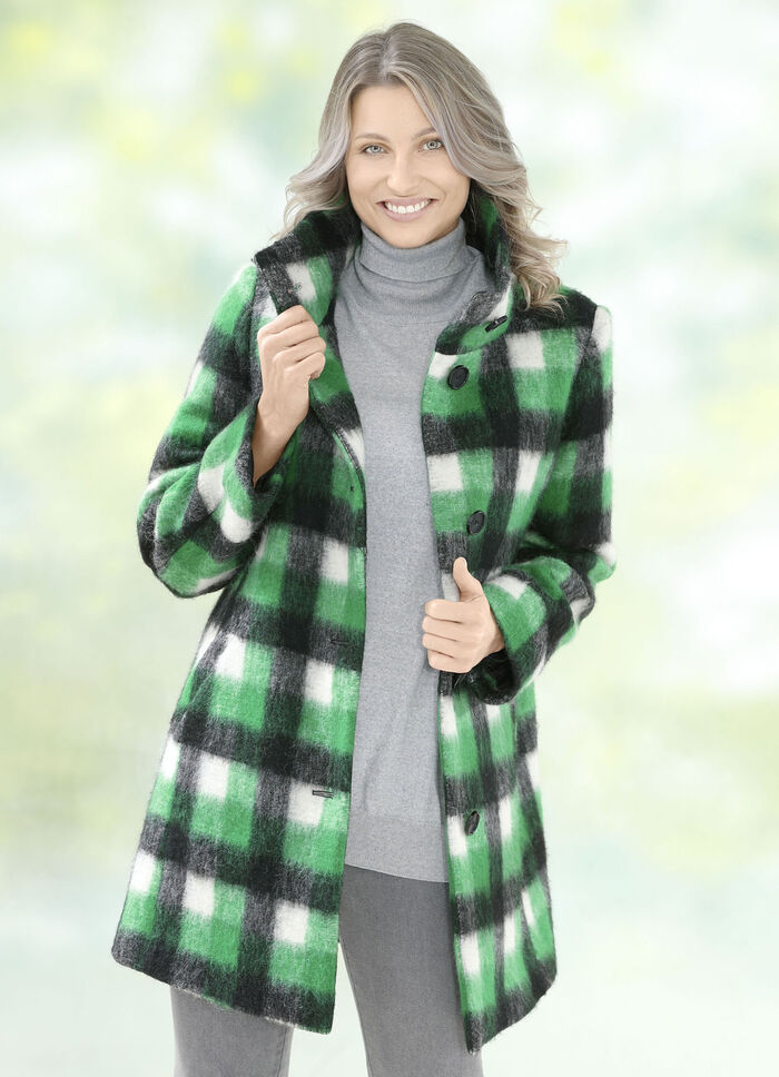 Longjacke mit Karodessin 