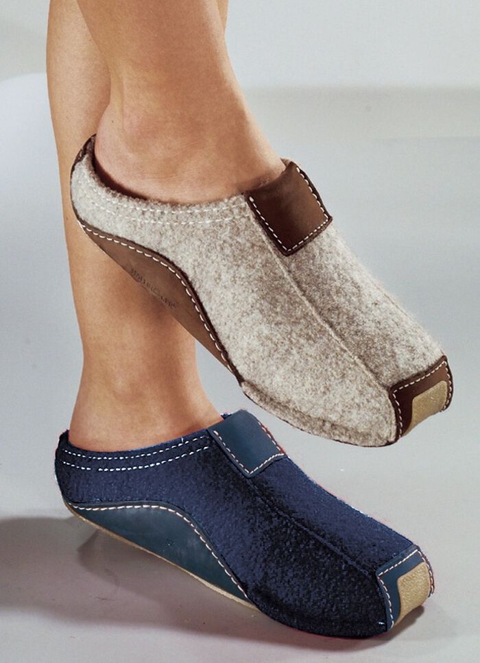 HAFLINGER Hausschuh, Walkstoff aus Schurwolle 