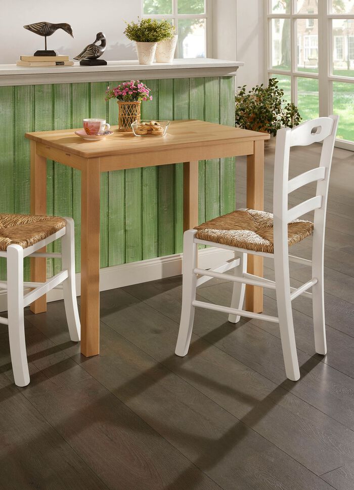 Esstisch aus massiver Buche mit Auszug 