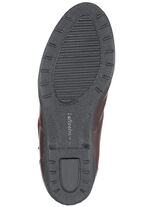 ELENA EDEN Stiefelette aus Rind-Anilinleder BORDEAUX