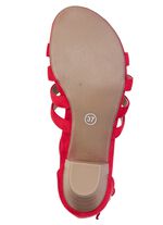 Andrea Conti, modische Damen-Sandaletten, Weite G, mit Gummizug ROT