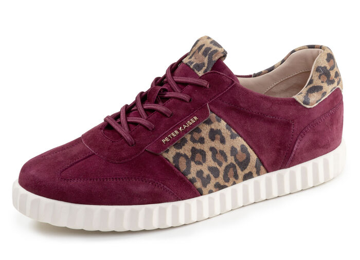 Peter Kaiser, trendige Damen-Sneaker, mit herausnehmbarem Fußbett BORDEAUX-BRAUN