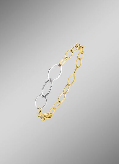 Luxuri&ouml;se Eleganz am Handgelenk: Armband in Bicolor 