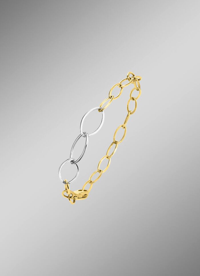 Luxuri&ouml;se Eleganz am Handgelenk: Armband in Bicolor 