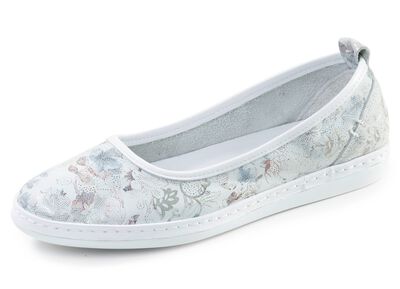 Andrea Conti, schicke Damen-Ballerinas, Weite G, mit herausnehmbarem Fu&szlig;bett 