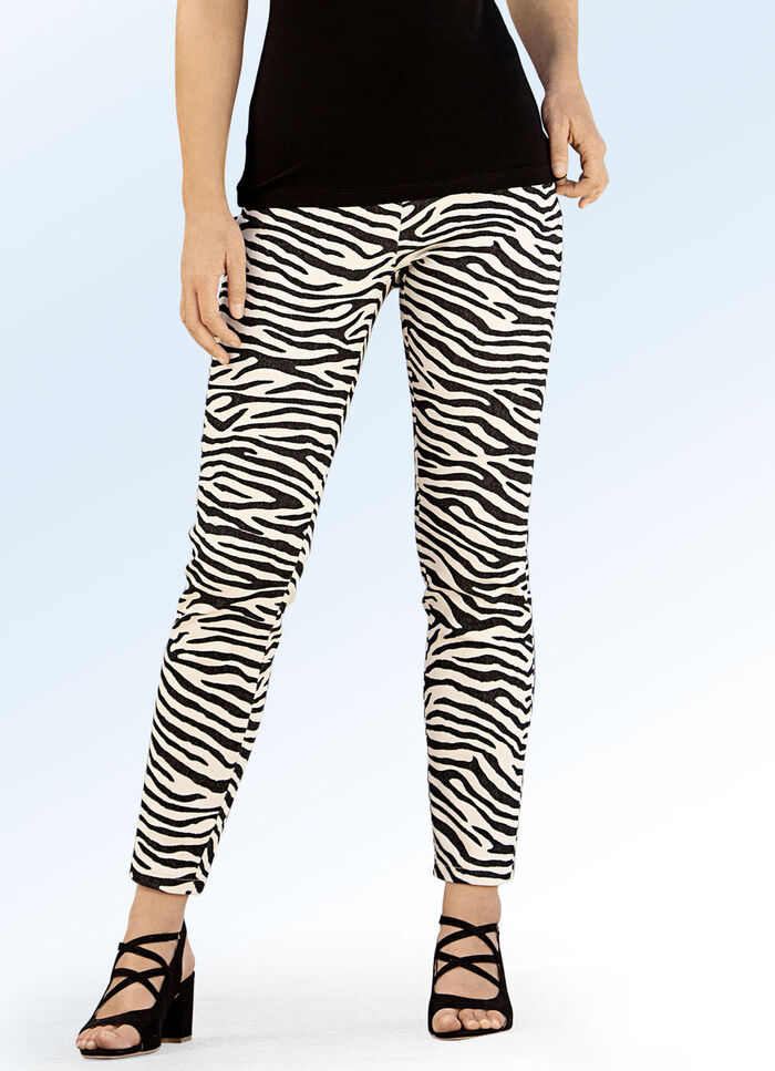 Hose im trendigen Animalprint 