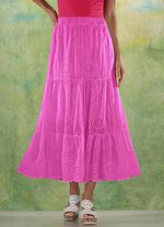 Stufenrock mit sch&ouml;ner Lochstickerei 