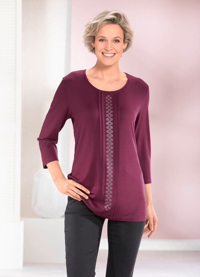 Shirt mit Biesen in 2 Farben 