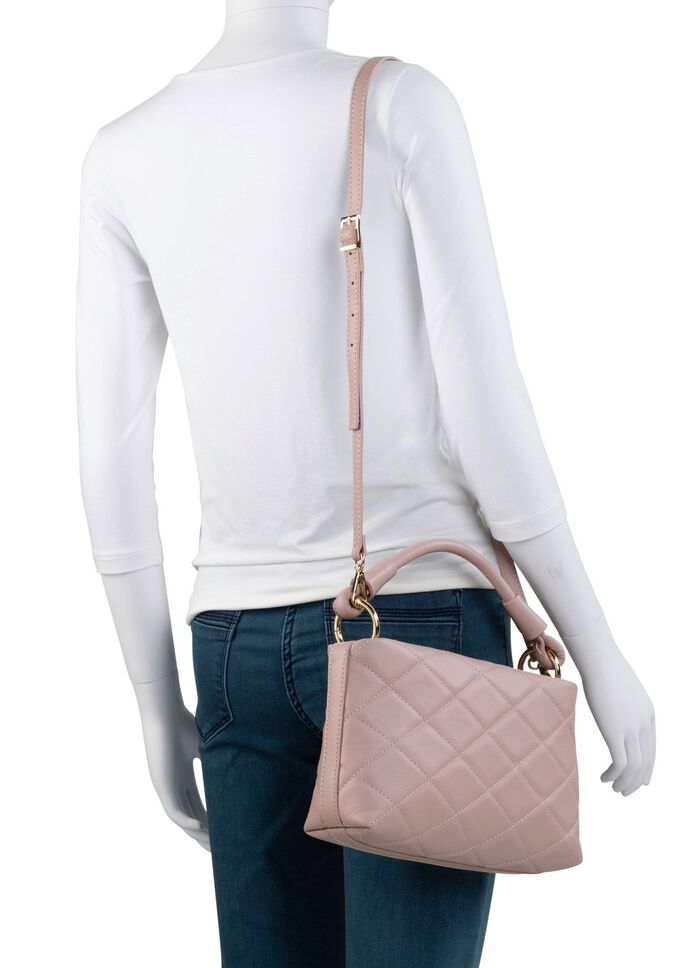 Laurina Tasche mit trendiger Ziersteppung PUDERROS&Eacute;