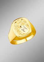 Herrenring mit gl&auml;nzendem Wappen 