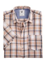 Kariertes Hemd von "Milano Italy" in 3 Farben BEIGE KARIERT