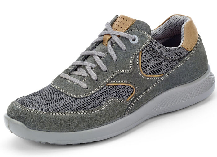 GINO GALANTE Schnürschuh mit praktischem Innenreißverschluss STEINGRAU