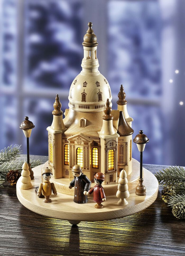 Beleuchtete Dresdner Frauenkirche 