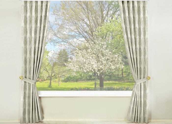 Jacquard &Uuml;bergardinen-Garnitur 