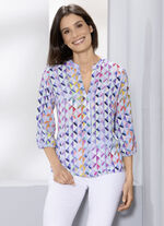 Tunika mit farbbrillantem Druck 