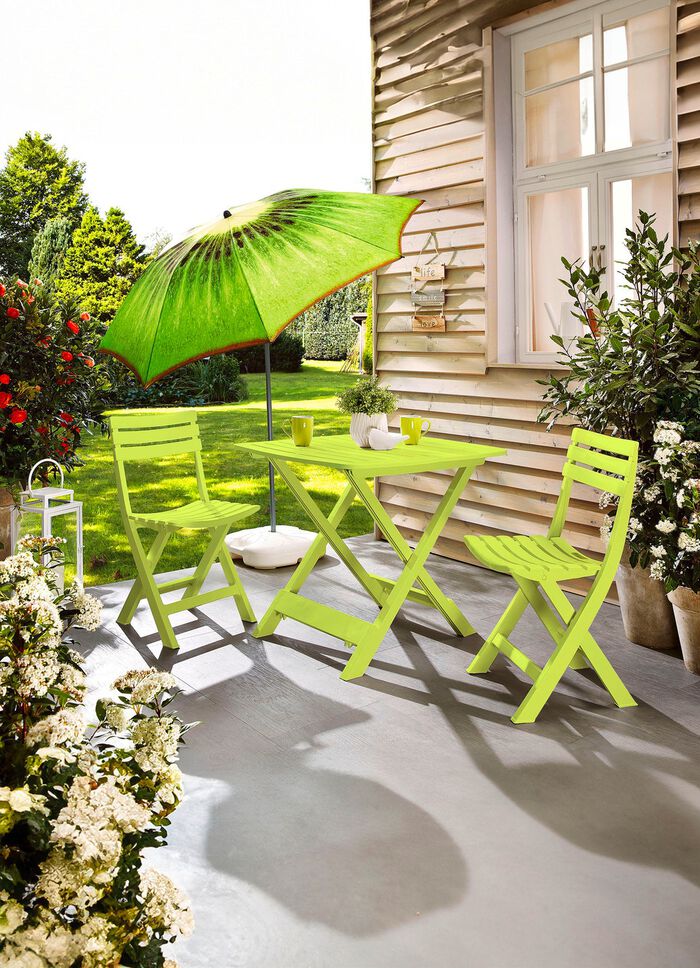 UV-best&auml;ndiges Balkon-Set, 3-teilig LIMETTE