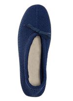 Slipper aus elastischem Strickmaterial mit Schn&uuml;rung 